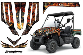 UTV Graphics Kit Decal Sticker Wrap For Kawasaki Teryx 750 2007-2009 FIRESTORM BLACK-atv motorcycle utv parts accessories gear helmets jackets gloves pantsAll Terrain Depot