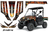 UTV Graphics Kit Decal Sticker Wrap For Kawasaki Teryx 750 2007-2009 FIRESTORM BLACK