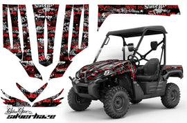 UTV Graphics Kit Decal Sticker Wrap For Kawasaki Teryx 750 2007-2009 SSSH RED BLACK-atv motorcycle utv parts accessories gear helmets jackets gloves pantsAll Terrain Depot