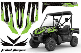 UTV Graphics Kit Decal Sticker Wrap For Kawasaki Teryx 750 2007-2009 TRIBAL GREEN BLACK-atv motorcycle utv parts accessories gear helmets jackets gloves pantsAll Terrain Depot