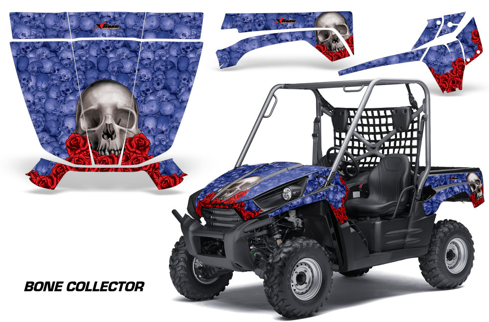 UTV Graphics Kit Decal Sticker Wrap For Kawasaki Teryx 750 2010-2012 BONES BLUE-atv motorcycle utv parts accessories gear helmets jackets gloves pantsAll Terrain Depot
