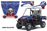UTV Graphics Kit Decal Sticker Wrap For Kawasaki Teryx 750 2010-2012 BONES BLUE
