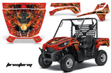 UTV Graphics Kit Decal Sticker Wrap For Kawasaki Teryx 750 2010-2012 FIRESTORM RED