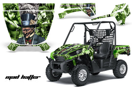 UTV Graphics Kit Decal Sticker Wrap For Kawasaki Teryx 750 2010-2012 HATTER SILVER GREEN-atv motorcycle utv parts accessories gear helmets jackets gloves pantsAll Terrain Depot