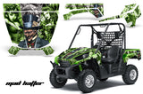 UTV Graphics Kit Decal Sticker Wrap For Kawasaki Teryx 750 2010-2012 HATTER SILVER GREEN