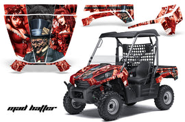 UTV Graphics Kit Decal Sticker Wrap For Kawasaki Teryx 750 2010-2012 HATTER BLACK RED-atv motorcycle utv parts accessories gear helmets jackets gloves pantsAll Terrain Depot