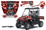 UTV Graphics Kit Decal Sticker Wrap For Kawasaki Teryx 750 2010-2012 HATTER BLACK RED