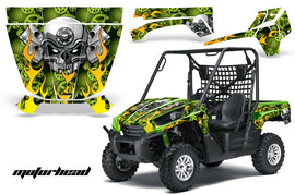 UTV Graphics Kit Decal Sticker Wrap For Kawasaki Teryx 750 2010-2012 MOTORHEAD GREEN-atv motorcycle utv parts accessories gear helmets jackets gloves pantsAll Terrain Depot