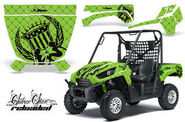 UTV Graphics Kit Decal Sticker Wrap For Kawasaki Teryx 750 2010-2012 RELOADED GREEN BLACK-atv motorcycle utv parts accessories gear helmets jackets gloves pantsAll Terrain Depot