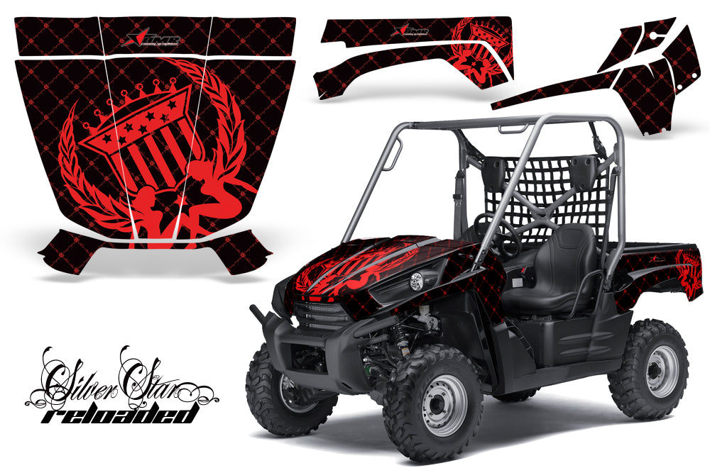 UTV Graphics Kit Decal Sticker Wrap For Kawasaki Teryx 750 2010-2012 RELOADED RED BLACK-atv motorcycle utv parts accessories gear helmets jackets gloves pantsAll Terrain Depot