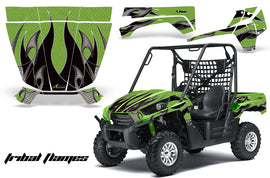 UTV Graphics Kit Decal Sticker Wrap For Kawasaki Teryx 750 2010-2012 TRIBAL BLACK GREEN-atv motorcycle utv parts accessories gear helmets jackets gloves pantsAll Terrain Depot