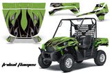 UTV Graphics Kit Decal Sticker Wrap For Kawasaki Teryx 750 2010-2012 TRIBAL BLACK GREEN
