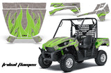UTV Graphics Kit Decal Sticker Wrap For Kawasaki Teryx 750 2010-2012 TRIBAL GREEN SILVER