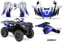 Load image into Gallery viewer, ATV Graphics Kit Decal Sticker Wrap For Suzuki Quad 500 AXi 2013-2015 CARBONX BLUE-atv motorcycle utv parts accessories gear helmets jackets gloves pantsAll Terrain Depot