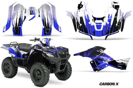 ATV Graphics Kit Decal Sticker Wrap For Suzuki Quad 500 AXi 2013-2015 CARBONX BLUE-atv motorcycle utv parts accessories gear helmets jackets gloves pantsAll Terrain Depot