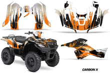 Load image into Gallery viewer, ATV Graphics Kit Decal Sticker Wrap For Suzuki Quad 500 AXi 2013-2015 CARBONX ORANGE-atv motorcycle utv parts accessories gear helmets jackets gloves pantsAll Terrain Depot