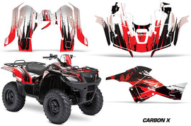 ATV Graphics Kit Decal Sticker Wrap For Suzuki Quad 500 AXi 2013-2015 CARBONX RED-atv motorcycle utv parts accessories gear helmets jackets gloves pantsAll Terrain Depot