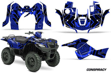 Load image into Gallery viewer, ATV Graphics Kit Decal Sticker Wrap For Suzuki Quad 500 AXi 2013-2015 CONSPIRACY BLUE-atv motorcycle utv parts accessories gear helmets jackets gloves pantsAll Terrain Depot