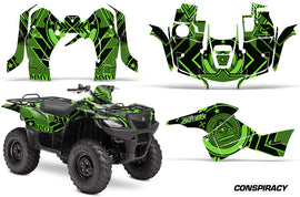 ATV Graphics Kit Decal Sticker Wrap For Suzuki Quad 500 AXi 2013-2015 CONSPIRACY GREEN-atv motorcycle utv parts accessories gear helmets jackets gloves pantsAll Terrain Depot
