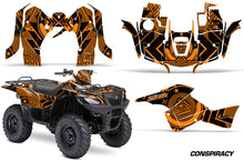 Load image into Gallery viewer, ATV Graphics Kit Decal Sticker Wrap For Suzuki Quad 500 AXi 2013-2015 CONSPIRACY ORANGE-atv motorcycle utv parts accessories gear helmets jackets gloves pantsAll Terrain Depot