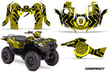 ATV Graphics Kit Decal Sticker Wrap For Suzuki Quad 500 AXi 2013-2015 CONSPIRACY YELLOW