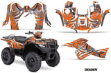 ATV Graphics Kit Decal Sticker Wrap For Suzuki Quad 500 AXi 2013-2015 DEADEN ORANGE