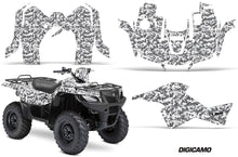 Load image into Gallery viewer, ATV Graphics Kit Decal Sticker Wrap For Suzuki Quad 500 AXi 2013-2015 DIGICAMO WHITE-atv motorcycle utv parts accessories gear helmets jackets gloves pantsAll Terrain Depot