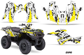 ATV Graphics Kit Decal Sticker Wrap For Suzuki Quad 500 AXi 2013-2015 EXPO YELLOW-atv motorcycle utv parts accessories gear helmets jackets gloves pantsAll Terrain Depot