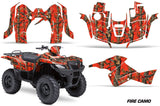 ATV Graphics Kit Decal Sticker Wrap For Suzuki Quad 500 AXi 2013-2015 FIRE CAMO