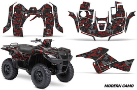 ATV Graphics Kit Decal Sticker Wrap For Suzuki Quad 500 AXi 2013-2015 MODERN CAMO RED-atv motorcycle utv parts accessories gear helmets jackets gloves pantsAll Terrain Depot