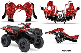 ATV Graphics Kit Decal Sticker Wrap For Suzuki Quad 500 AXi 2013-2015 REAPER RED-atv motorcycle utv parts accessories gear helmets jackets gloves pantsAll Terrain Depot