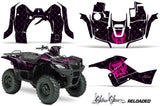 ATV Graphics Kit Decal Sticker Wrap For Suzuki Quad 500 AXi 2013-2015 RELOADED PINK BLACK