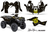 ATV Graphics Kit Decal Sticker Wrap For Suzuki Quad 500 AXi 2013-2015 RELOADED YELLOW BLACK