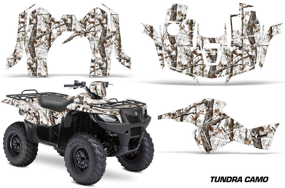 ATV Graphics Kit Decal Sticker Wrap For Suzuki Quad 500 AXi 2013-2015 TUNDRA CAMO-atv motorcycle utv parts accessories gear helmets jackets gloves pantsAll Terrain Depot