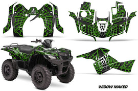 ATV Graphics Kit Decal Sticker Wrap For Suzuki Quad 500 AXi 2013-2015 WIDOW GREEN BLACK-atv motorcycle utv parts accessories gear helmets jackets gloves pantsAll Terrain Depot