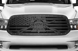 1 Piece Steel Grille for Dodge Ram 1500 2013-2016 -LIBERTY OR DEATH-atv motorcycle utv parts accessories gear helmets jackets gloves pantsAll Terrain Depot