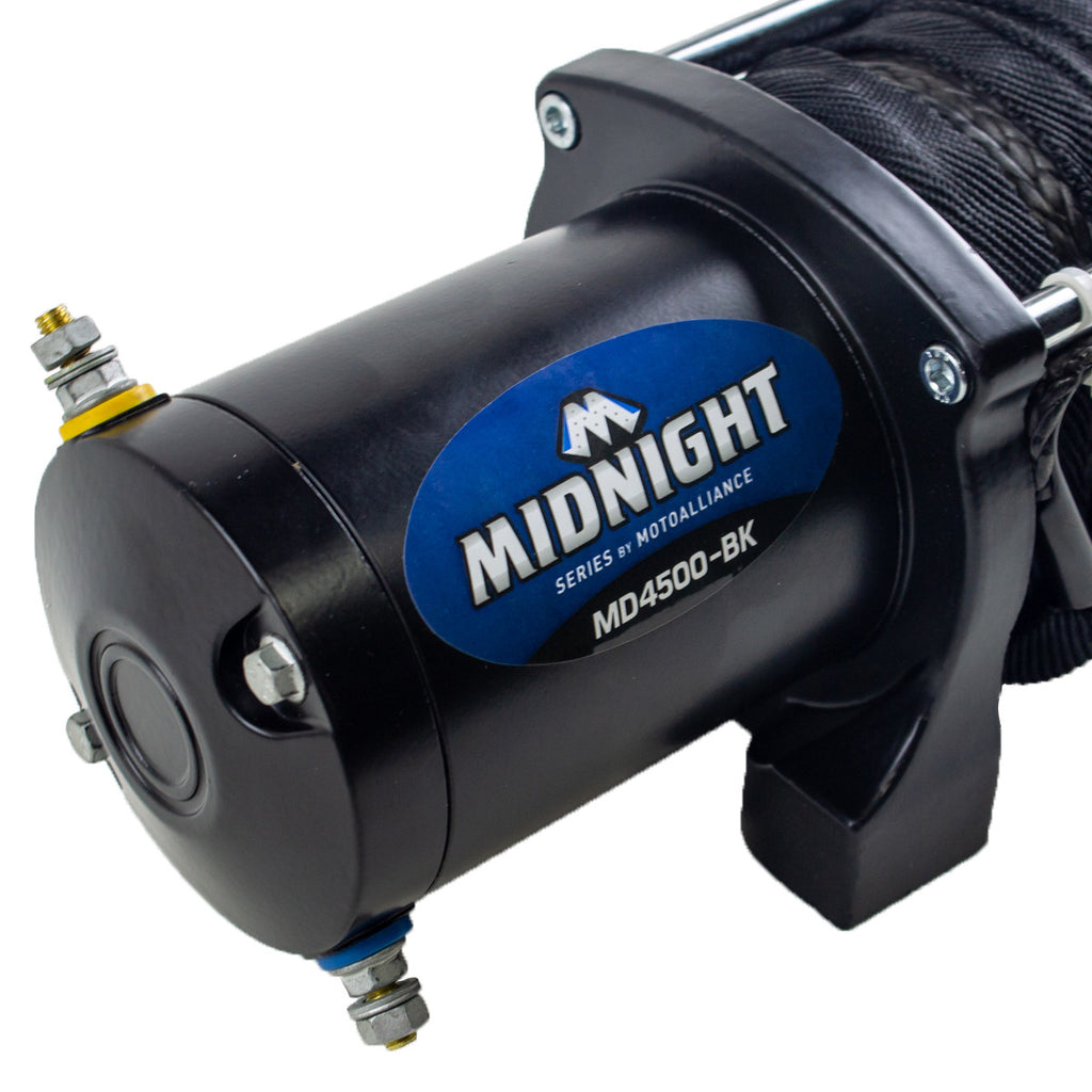 VIPER MIdnight 4500lb ATV/UTV Winch - 50ft BLACK Rope