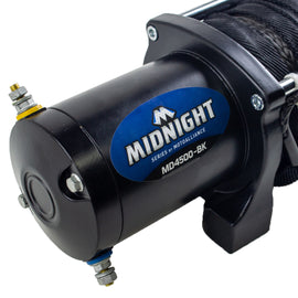 VIPER MIdnight 4500lb ATV/UTV Winch - 50ft BLACK Rope