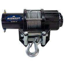 Load image into Gallery viewer, VIPER Midnight 4500lb ATV/UTV Winch - 50ft STEEL Cable