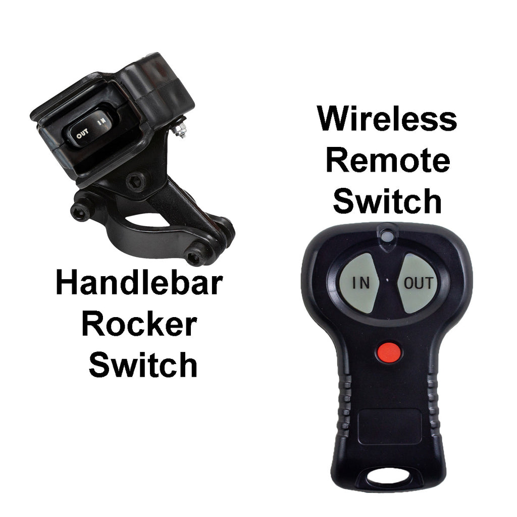 VIPER Midnight 4500lb ATV/UTV Winch - 50ft STEEL Cable