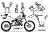 Dirt Bike Graphics Kit Decal Sticker Wrap For Suzuki RMX250 1989-1998 DEADEN WHITE