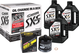 Maxima SXS Polaris Quick Oil Change Kit 5W-50 with Black Oil Filter 90-189013-TXP