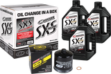 Maxima SXS Polaris Quick Oil Change Kit 5W-50 with Black Oil Filter 90-189013-TXP