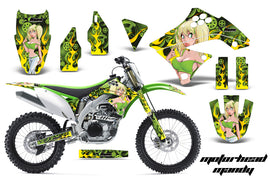 Dirt Bike Decal Graphics Kit Sticker Wrap For Kawasaki KXF450 2009-2011 MOTO MANDY GREEN-atv motorcycle utv parts accessories gear helmets jackets gloves pantsAll Terrain Depot