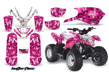 Load image into Gallery viewer, ATV Graphics Kit Quad Decal Sticker Wrap For Polaris Outlaw 50 2008-2018 BUTTERFLIES WHITE PINK-atv motorcycle utv parts accessories gear helmets jackets gloves pantsAll Terrain Depot