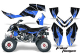ATV Graphics Kit Quad Decal Wrap For Polaris Outlaw 500 525 2006-2008 TRIBAL BLUE BLACK