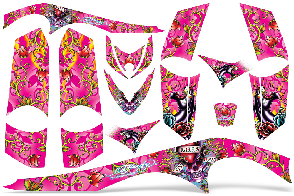ATV Graphics Kit Decal Sticker Wrap For Polaris Phoenix 200 2005-2016 EDHLK PINK-atv motorcycle utv parts accessories gear helmets jackets gloves pantsAll Terrain Depot