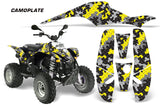ATV Graphics Kit Decal Wrap For Polaris Sportsman 500 Trailblazer 350 1985-2009 CAMOPLATE YELLOW
