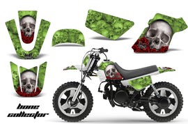 Dirt Bike Graphics Kit MX Decal Wrap For Yamaha PW50 PW 50 1990-2019 BONES GREEN-atv motorcycle utv parts accessories gear helmets jackets gloves pantsAll Terrain Depot
