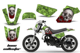 Dirt Bike Graphics Kit MX Decal Wrap For Yamaha PW50 PW 50 1990-2019 BONES GREEN